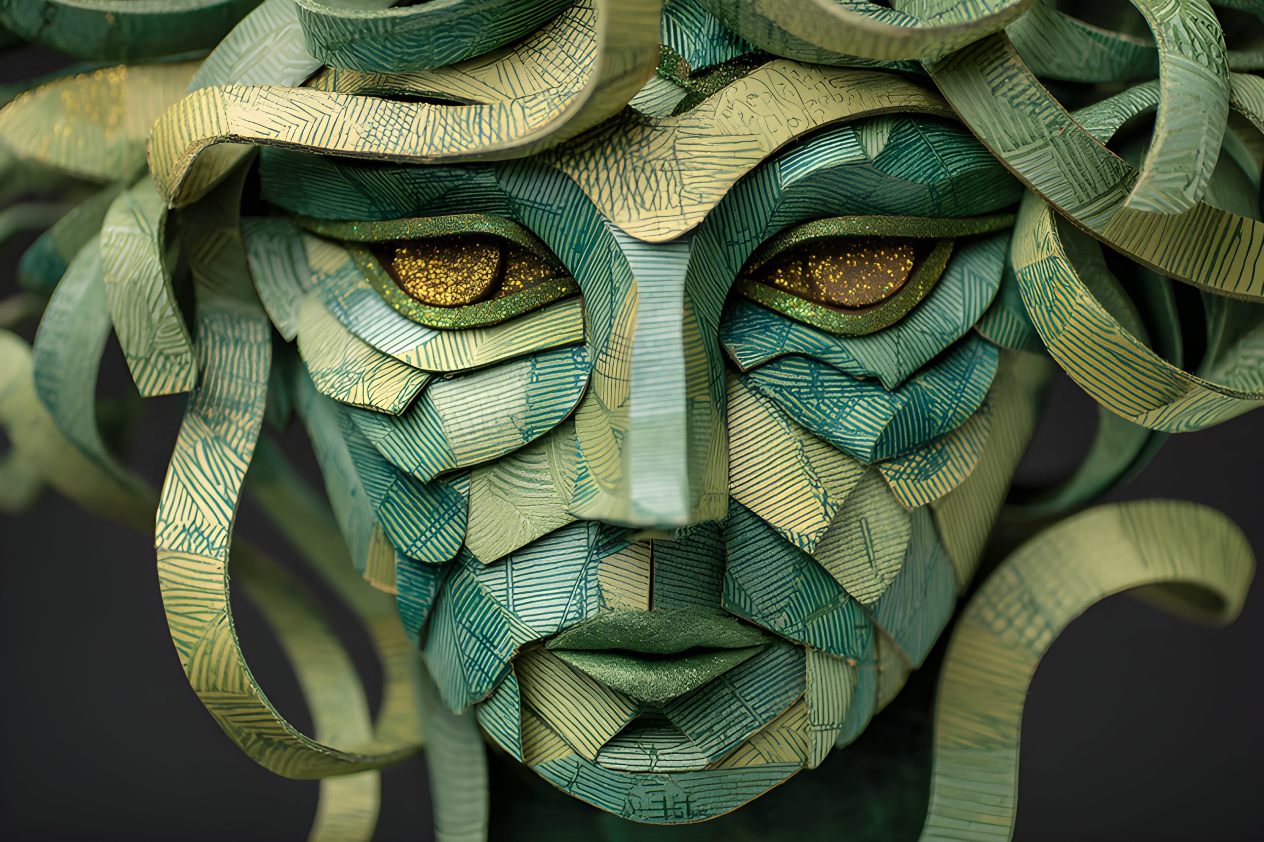 Medusa Paper Sculpture