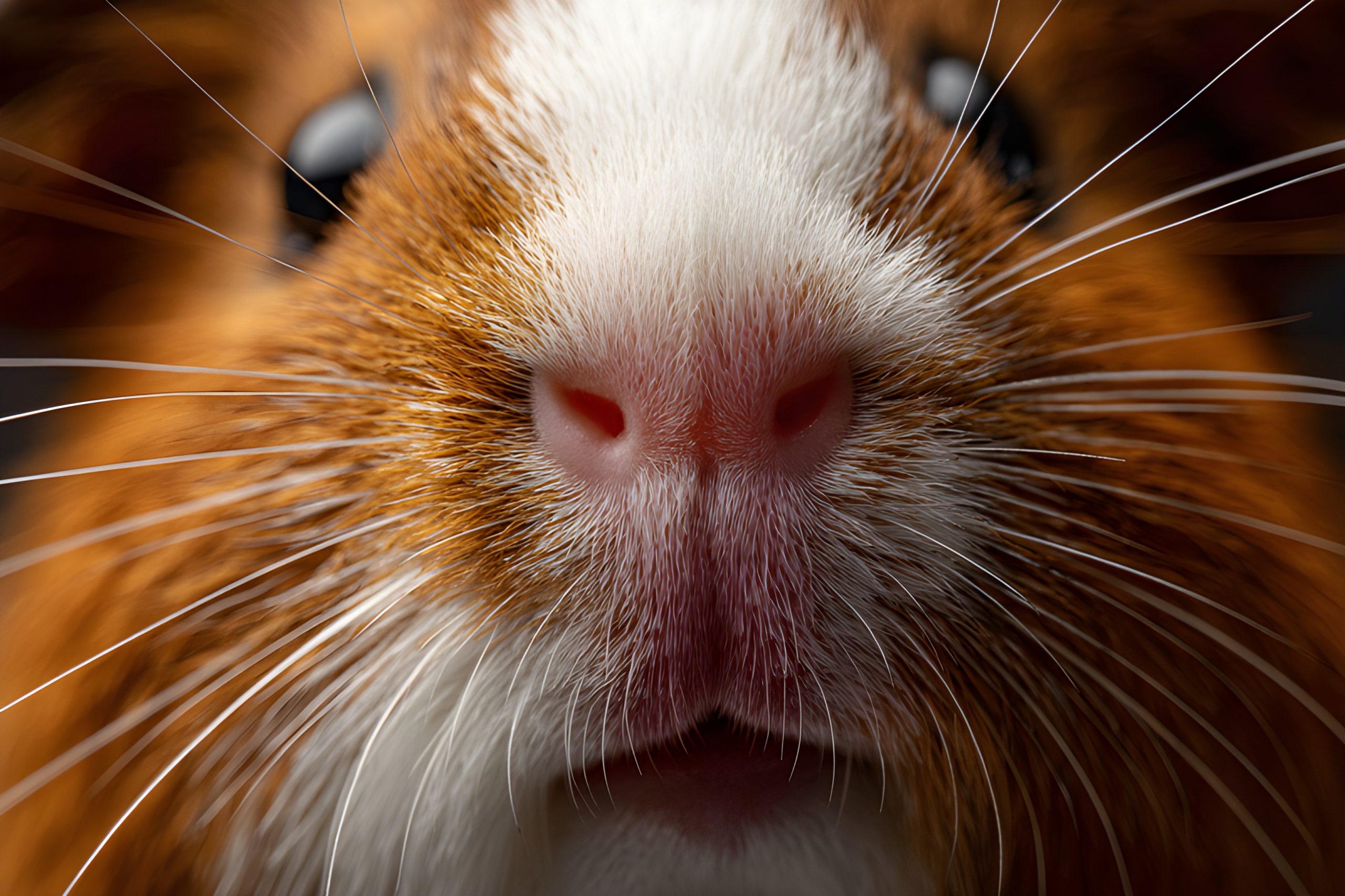 Guinea Pig Close Up Nose Whiskers