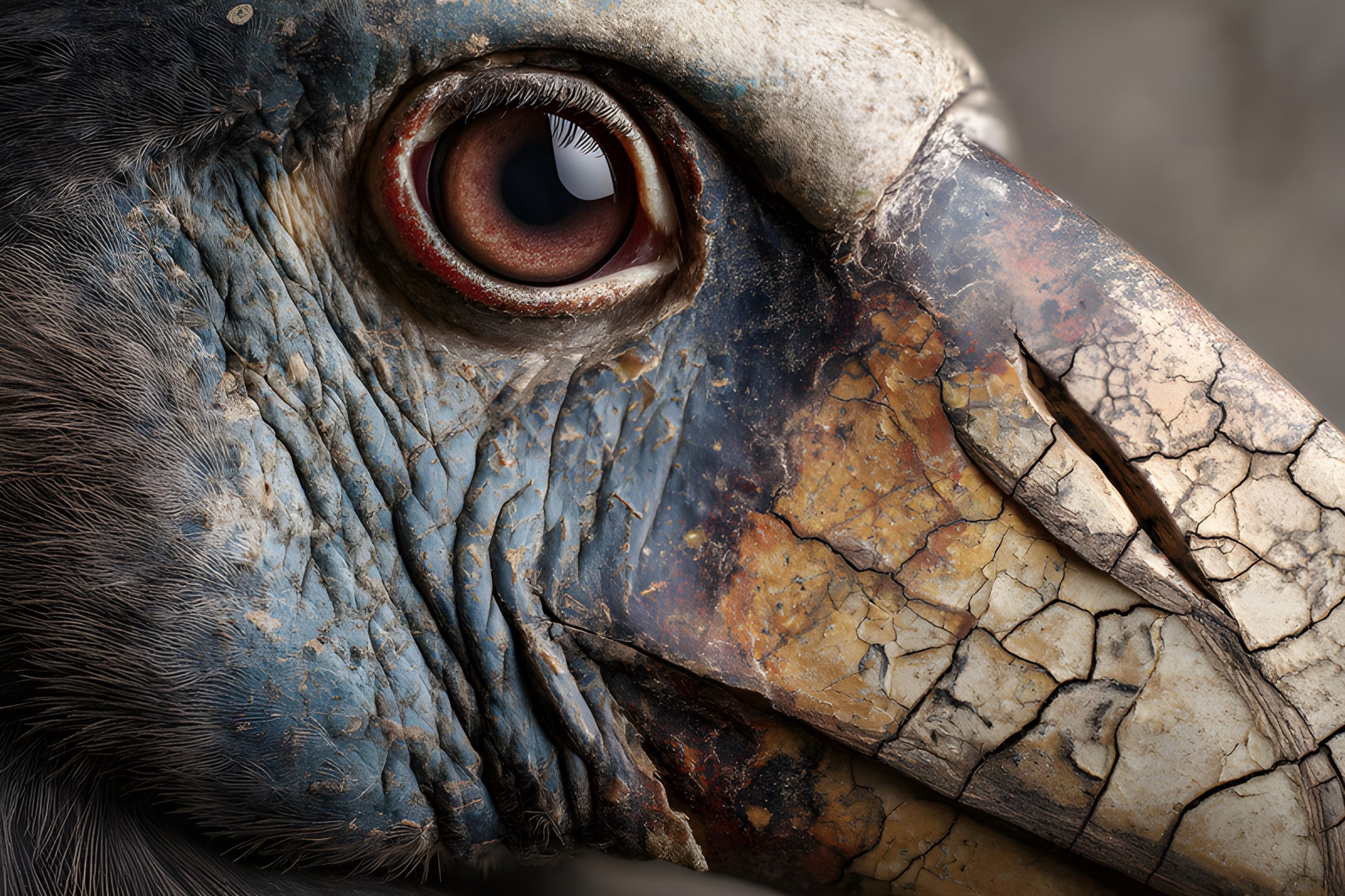 Ancient Bird’s Eye and Beak