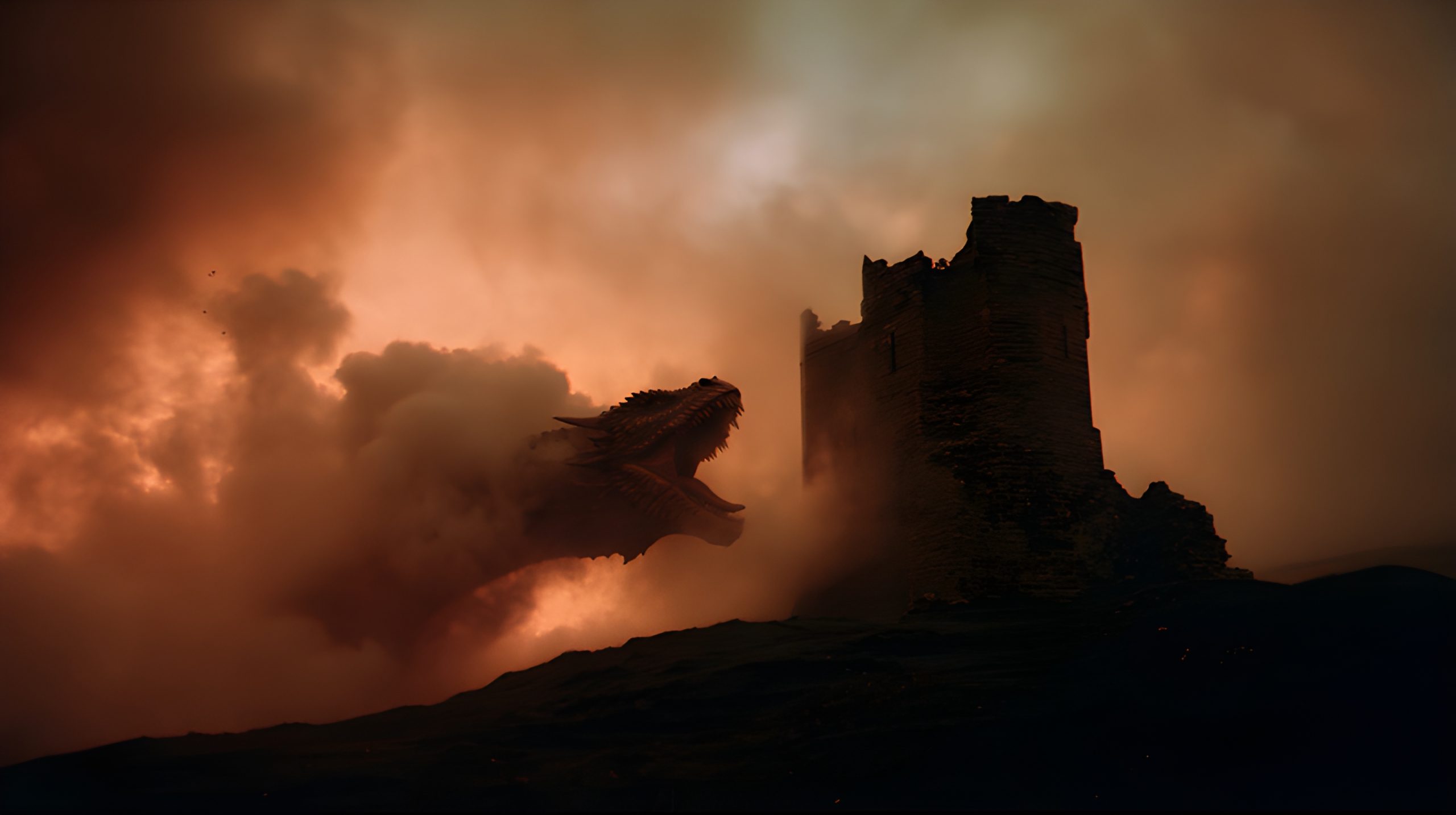 Dragon’s fiery castle siege
