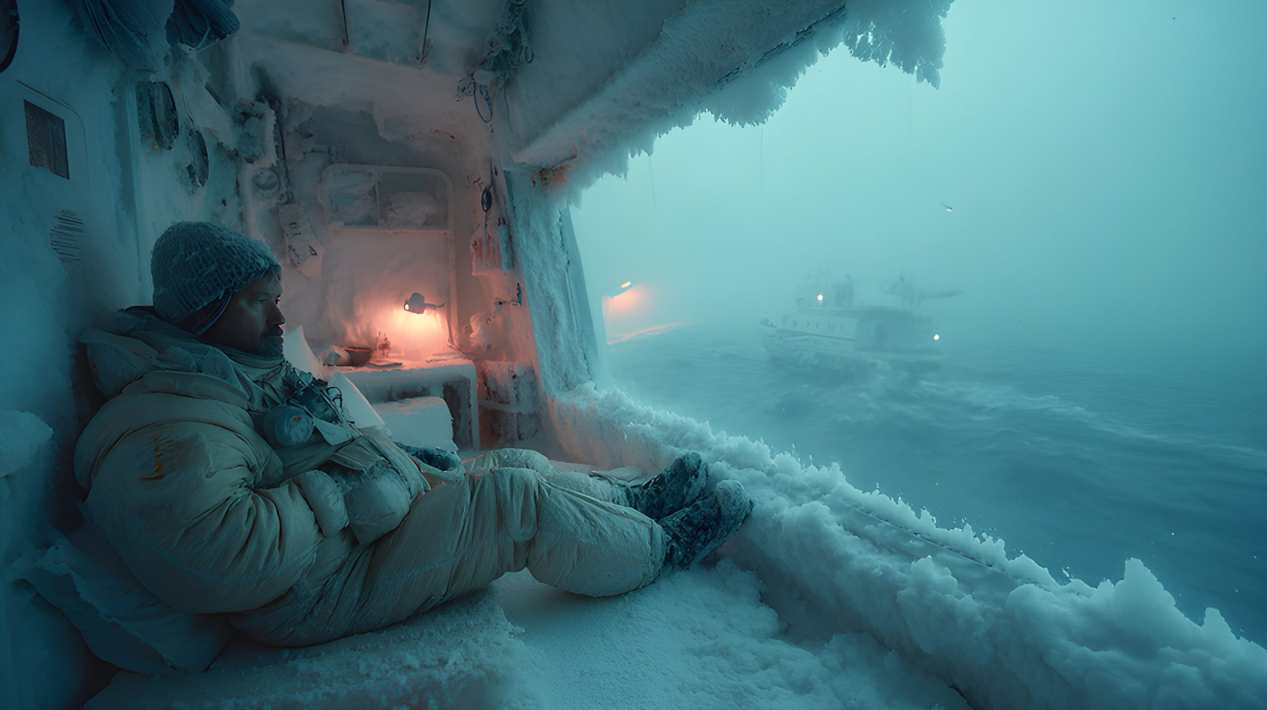 Frozen Solitude: Arctic Vessel
