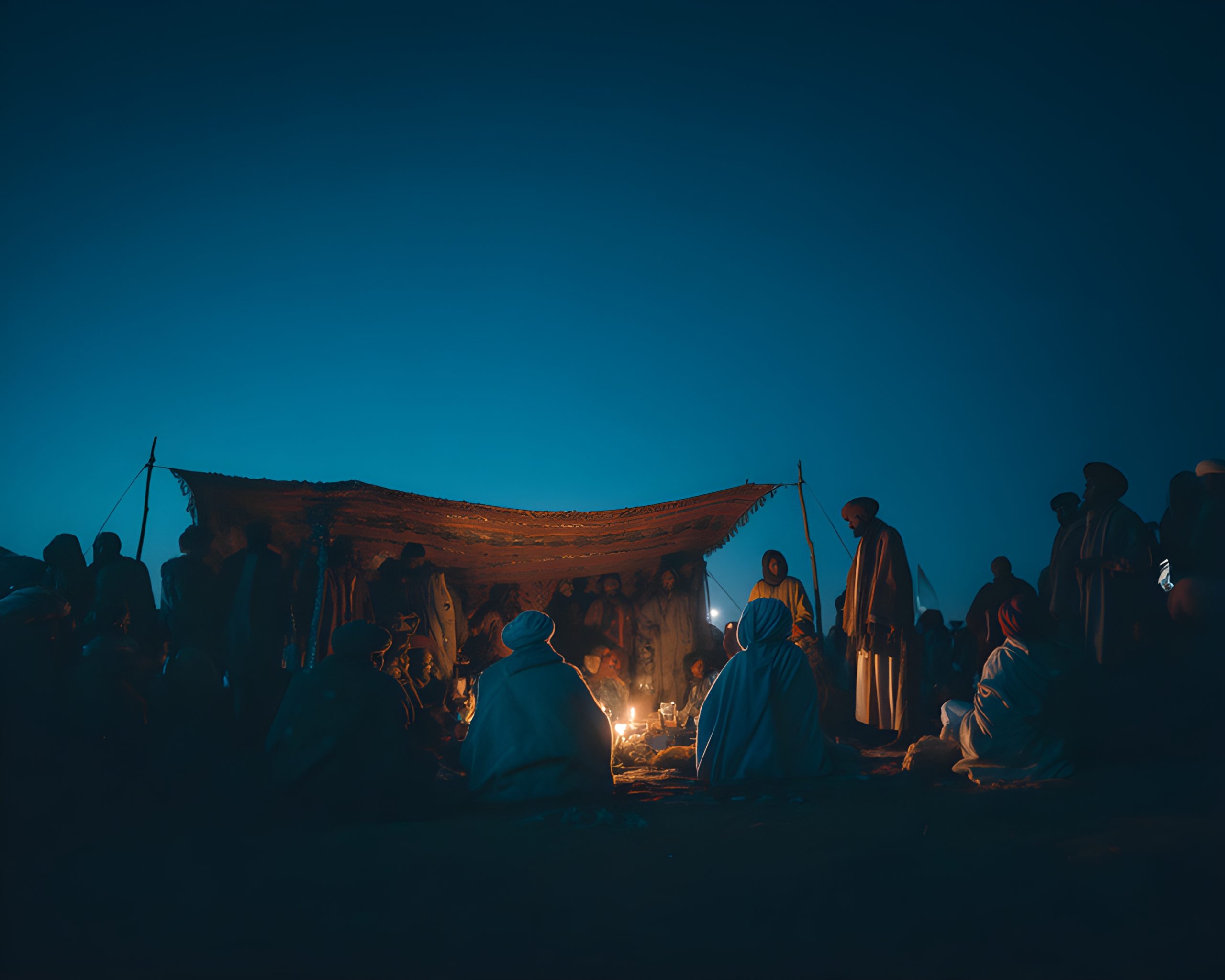 Night Gathering Under Desert Stars