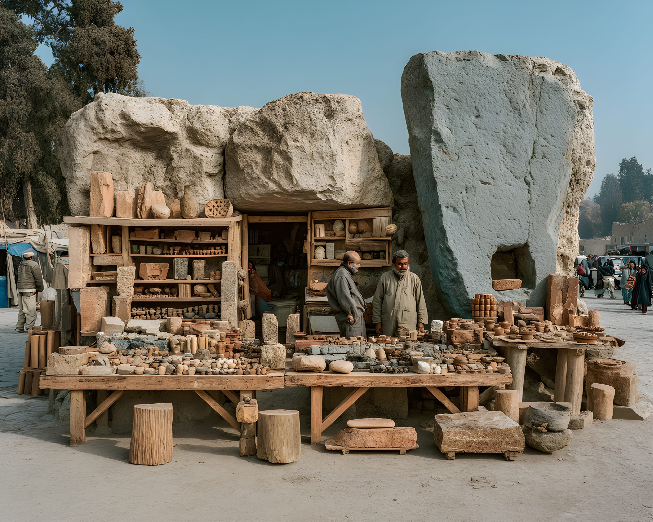 Ancient Stone Carvings Shop Egypt