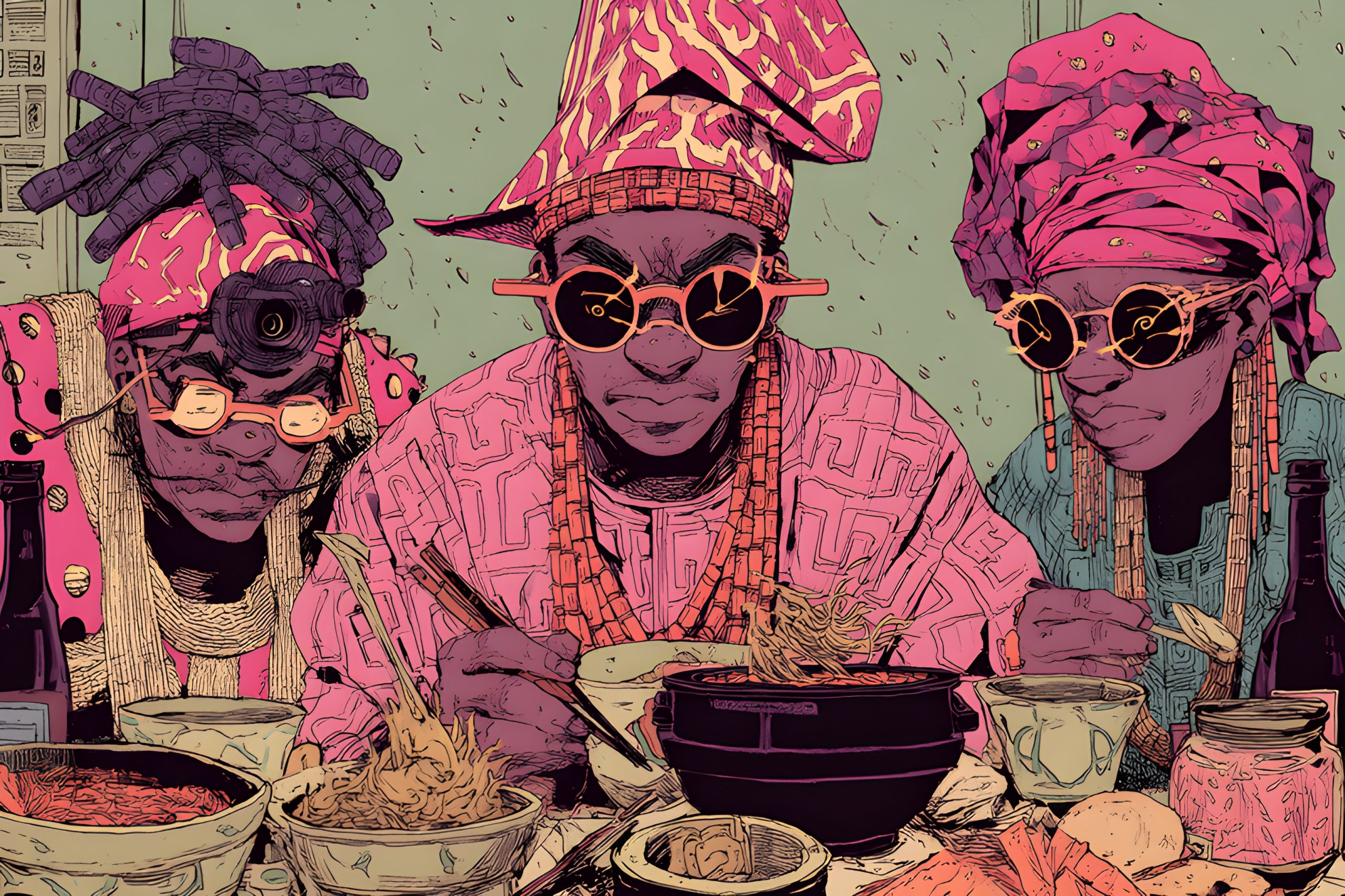 Afrofuturism Noodle Bar