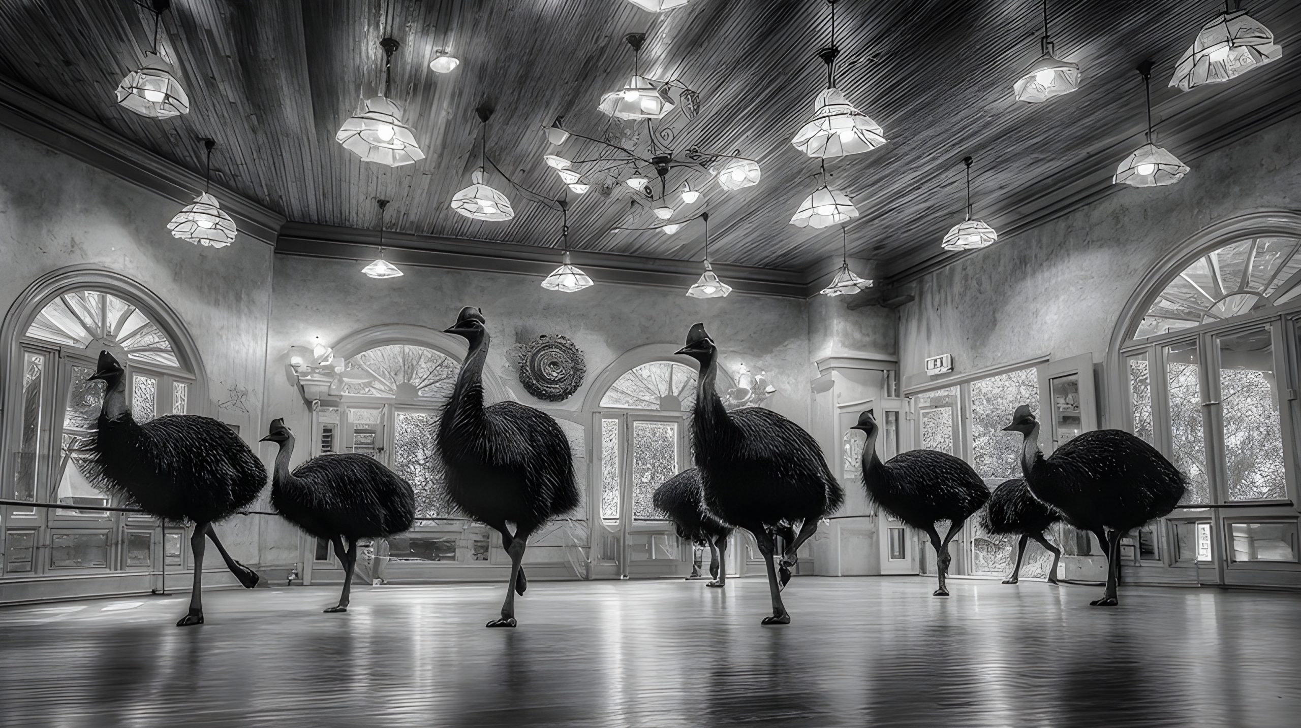 Cassowaries in a Grand Ballroom