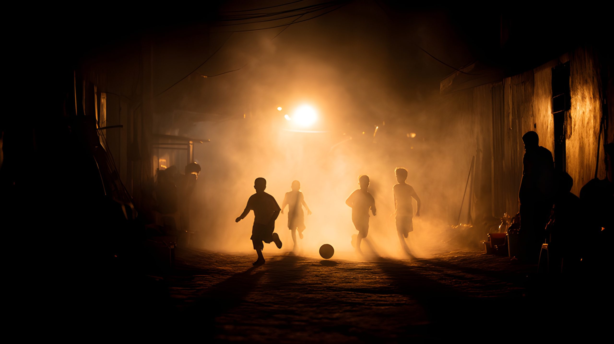 Golden Hour Street Football