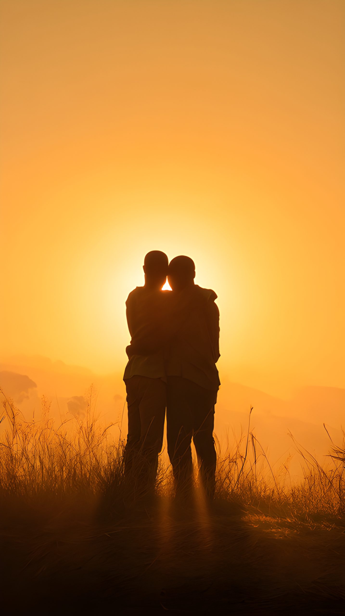 Golden Hour Embrace
Sunset Silhouette Lovers
Couple’s Sunrise Hug
Embracing the Sunset
Silhouette at Dawn
