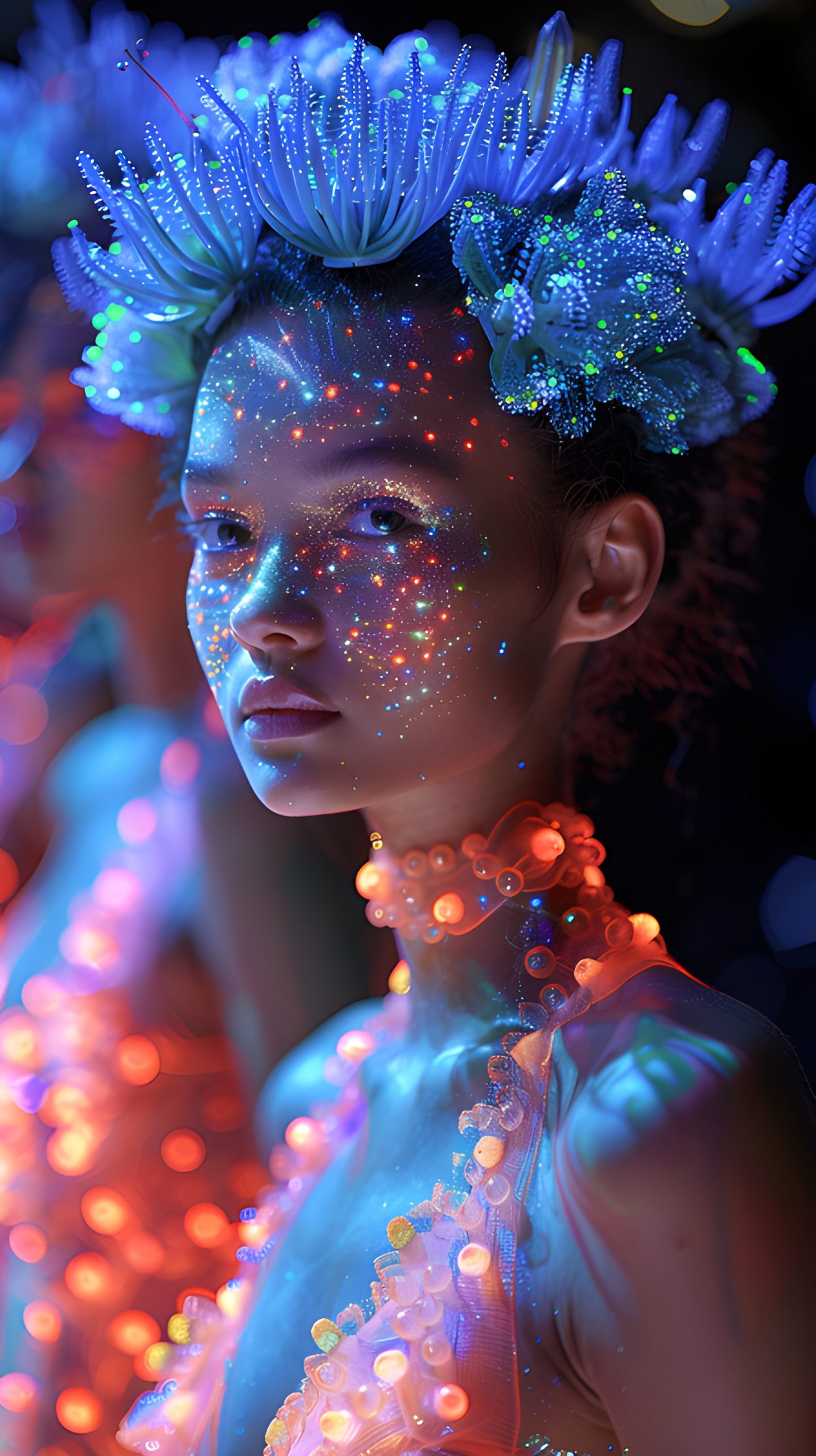 BioLuminescent Fashion Model