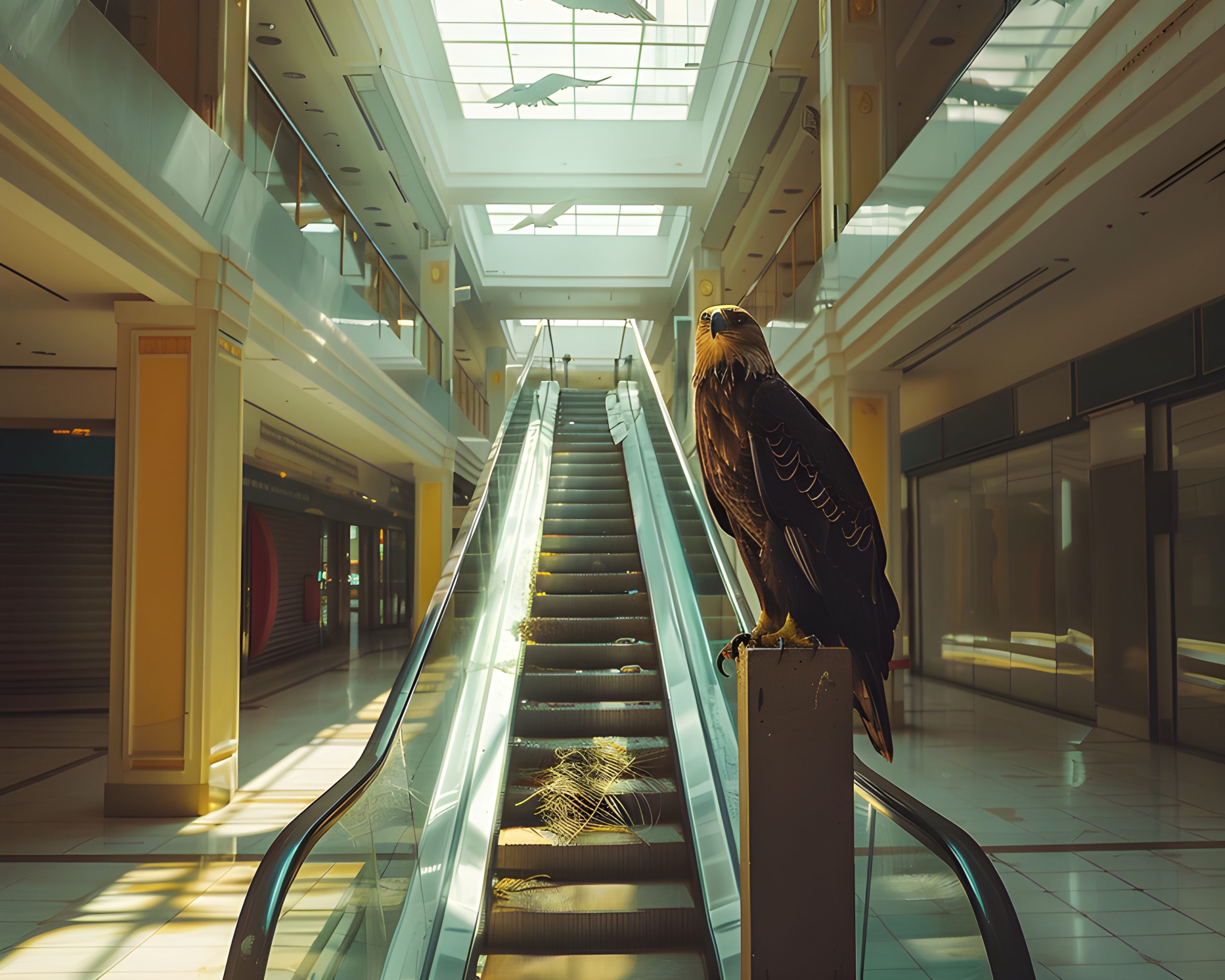 Eagle in a Deserted Mall