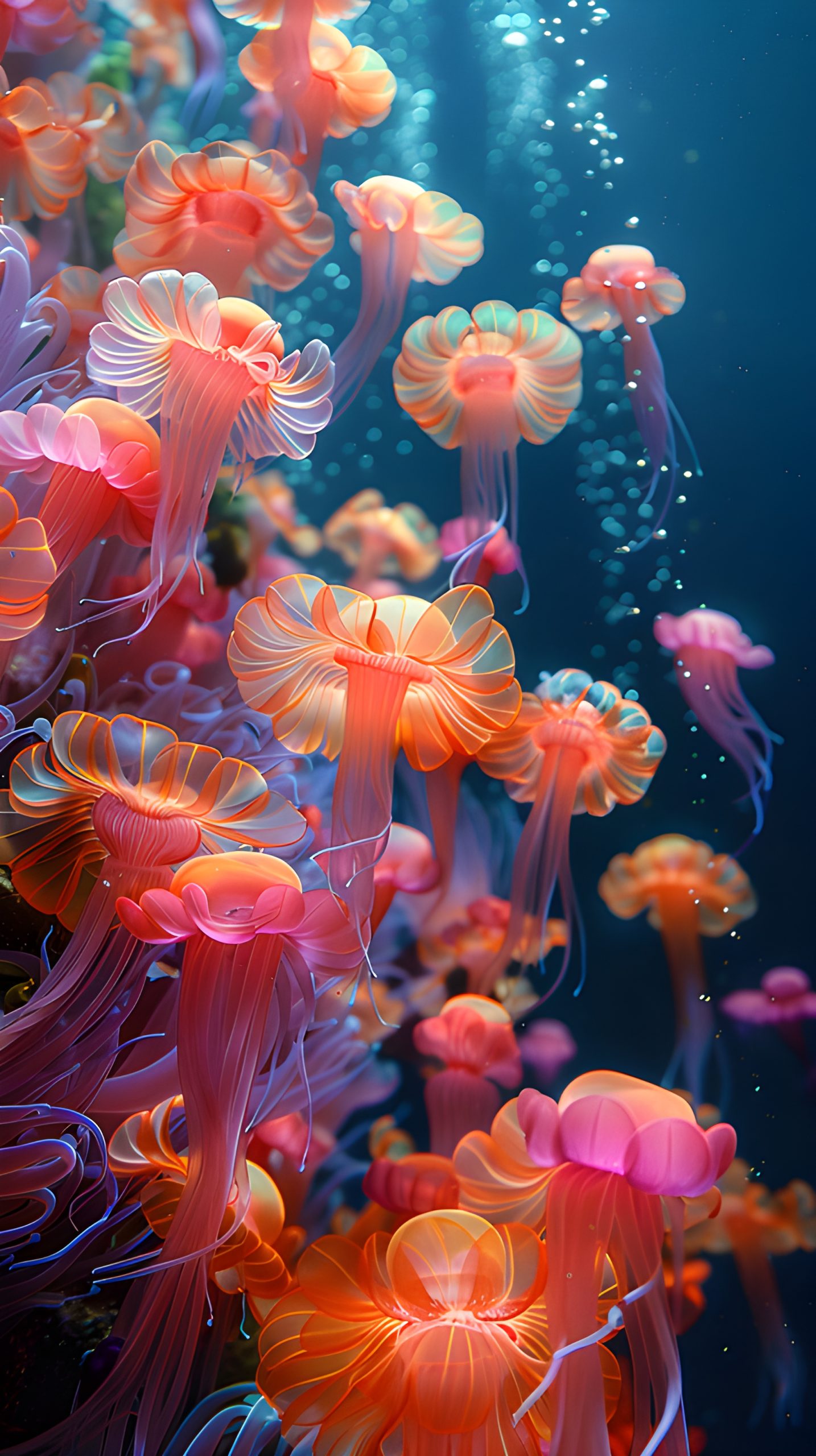 Ocean’s Radiant Jellyfish Bloom