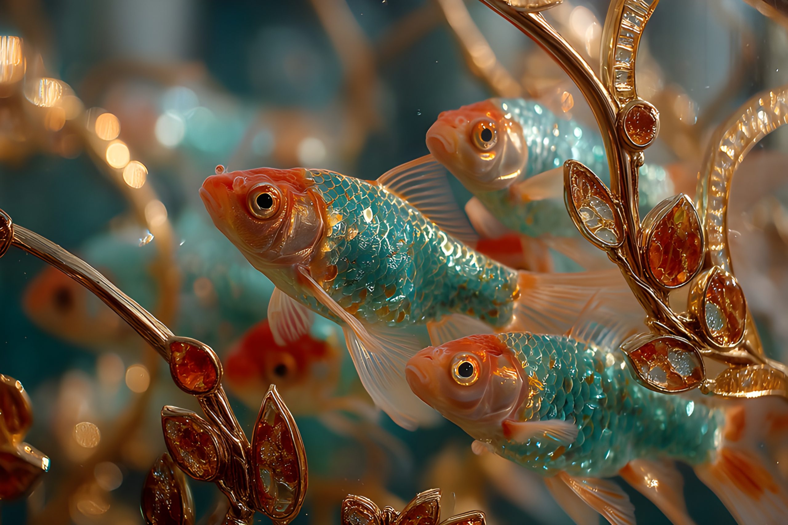 Golden Fish in Gilded Cage