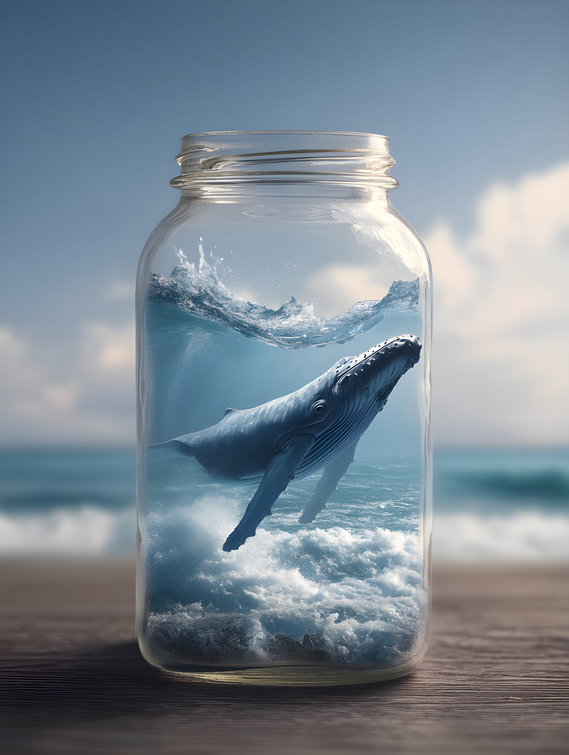 Whale in a Jar
Ocean in a Bottle
Miniature Ocean World