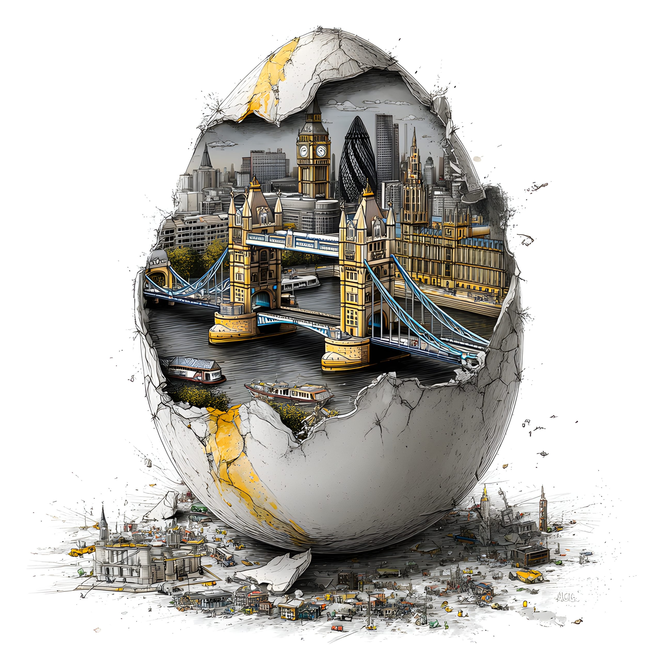 London Hatches From Egg