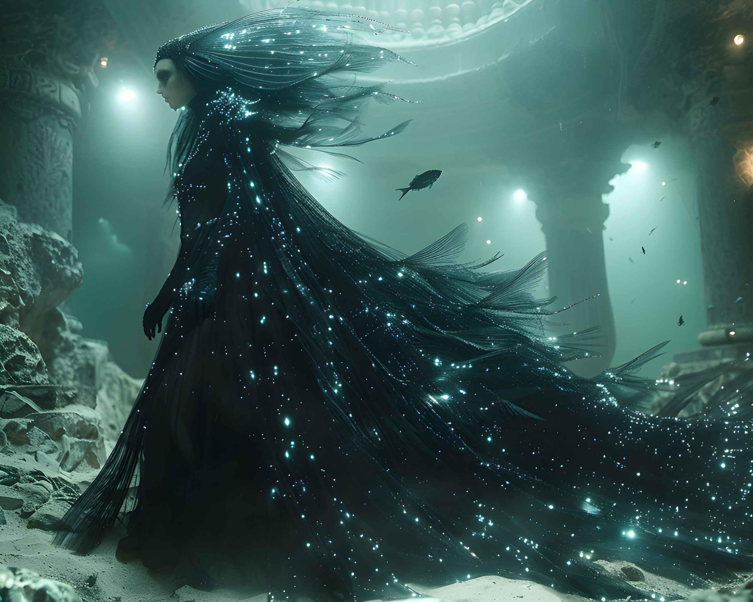 Abyssal Empress with Starry Gown
