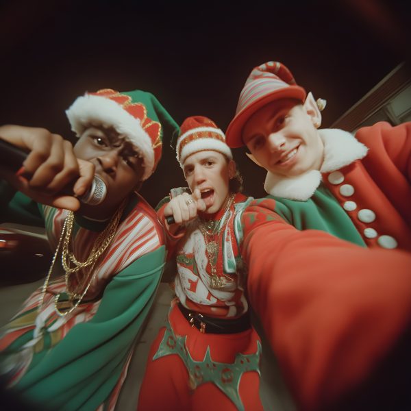 Festive Elf Rappers Selfie - Impossible Images - Unique stock images ...