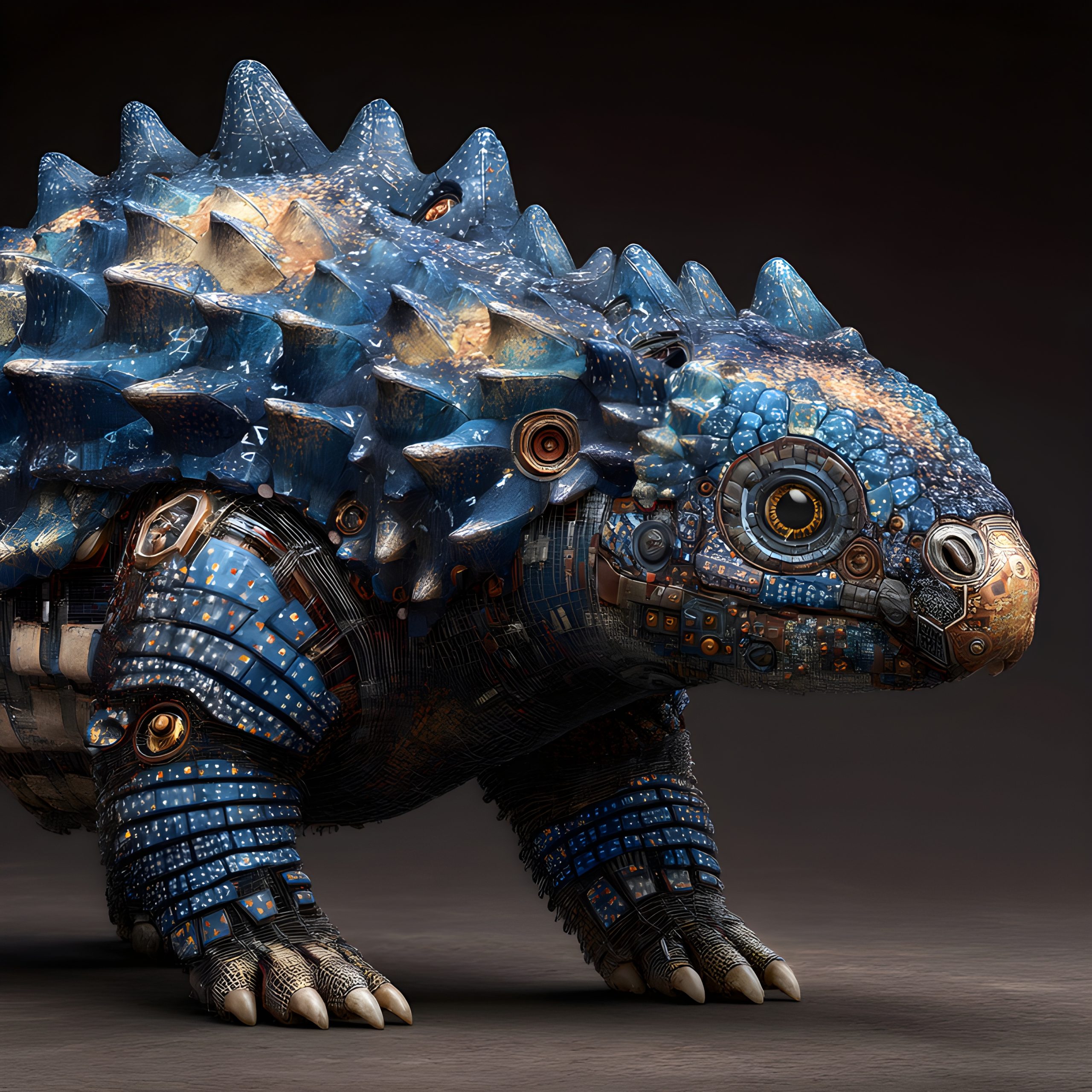 Steampunk Armored Dinosaur