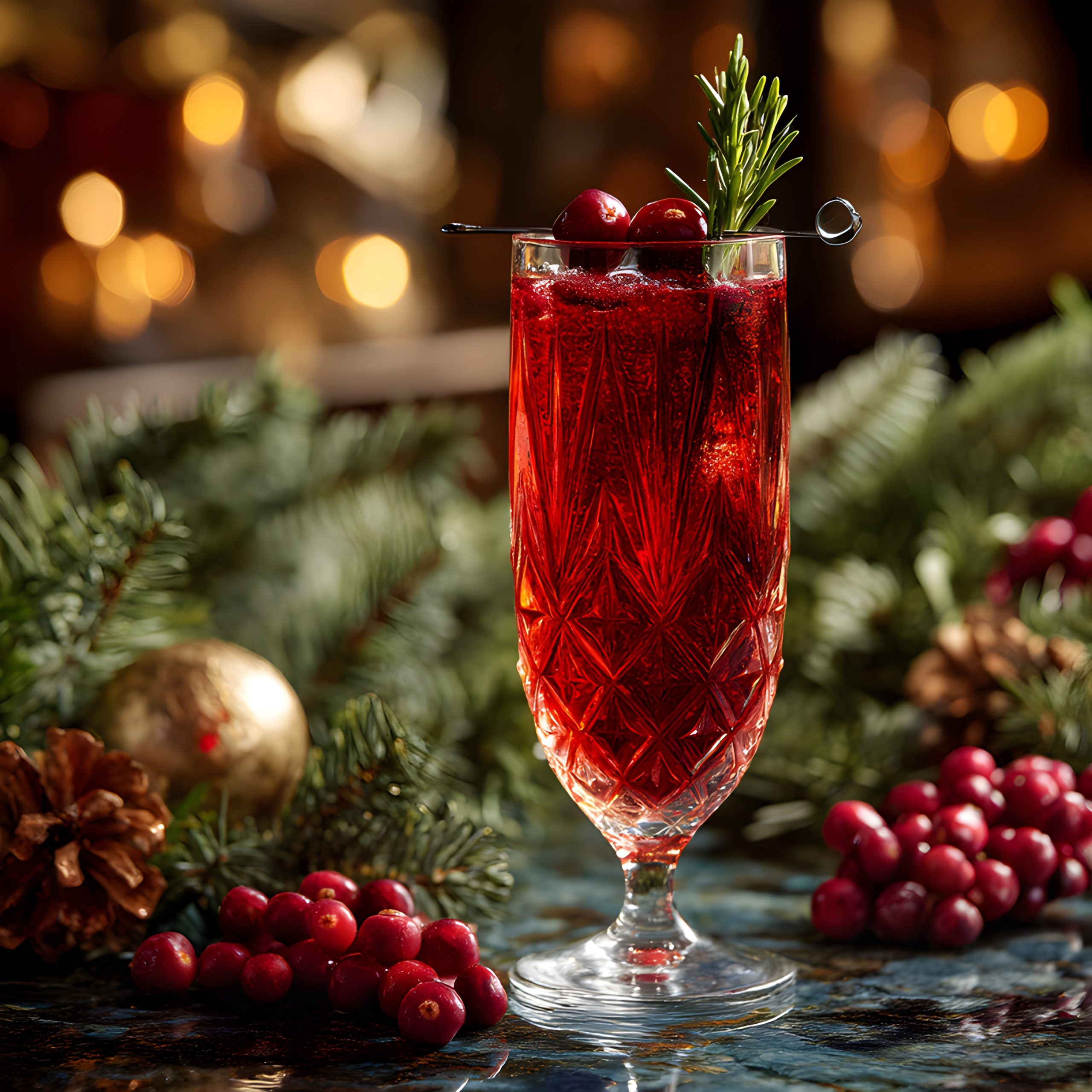 Cranberry Christmas Cocktail