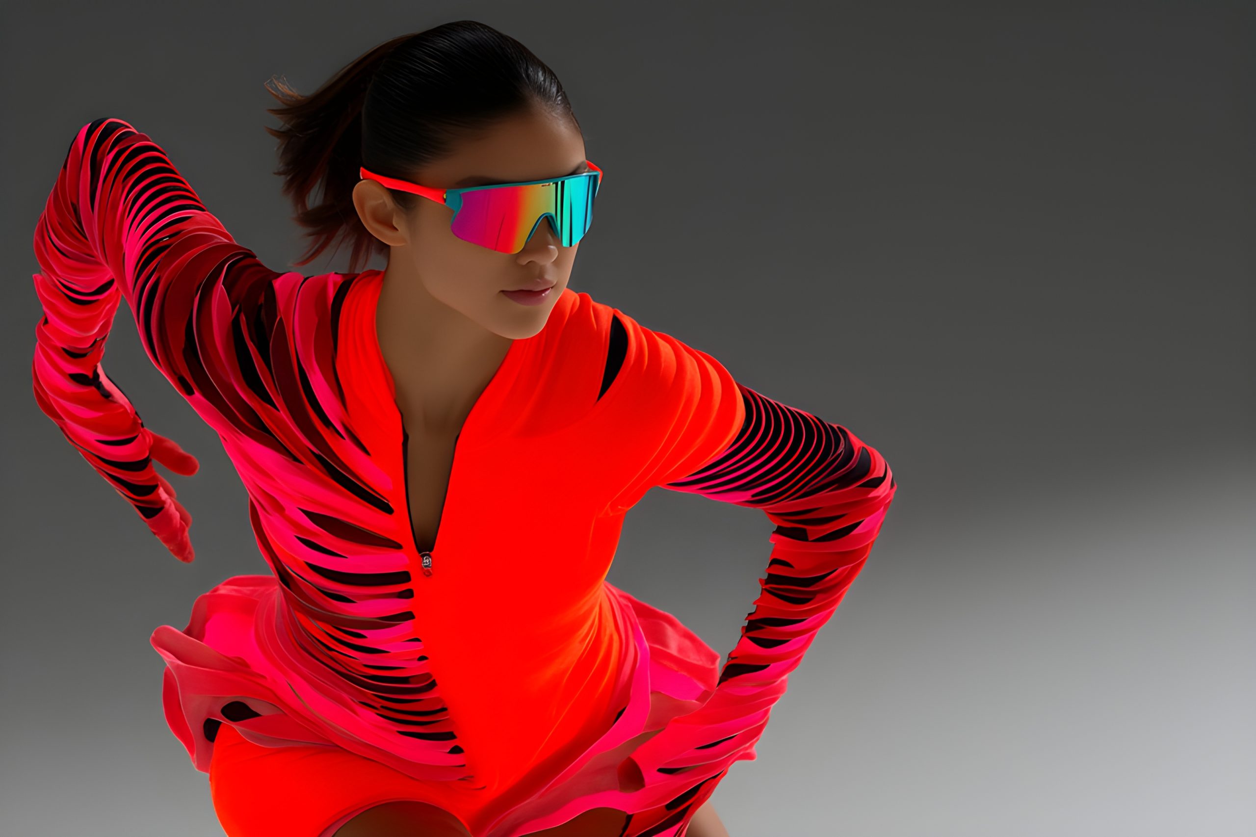 Neon Performance with Rainbow Shades