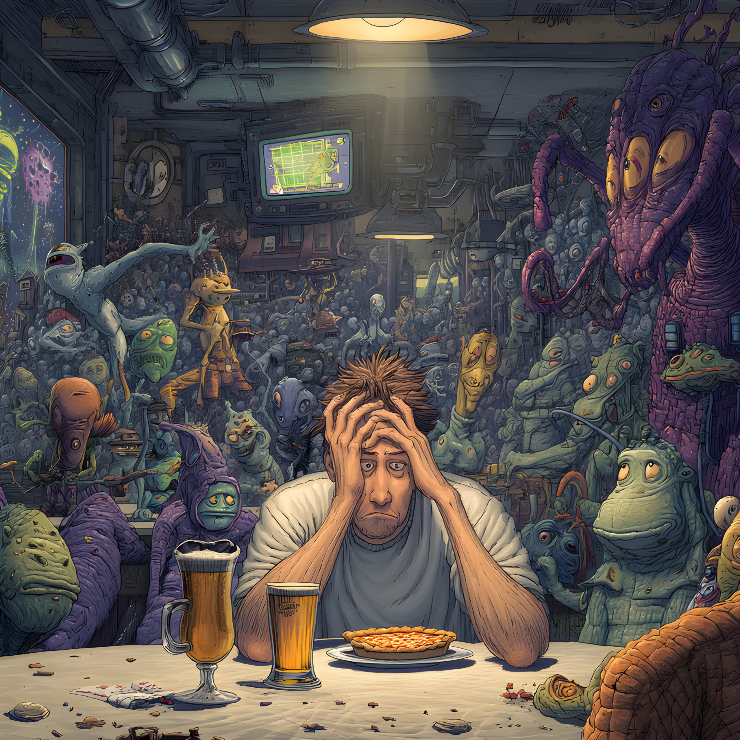 Human’s Alien Bar Nightmare
