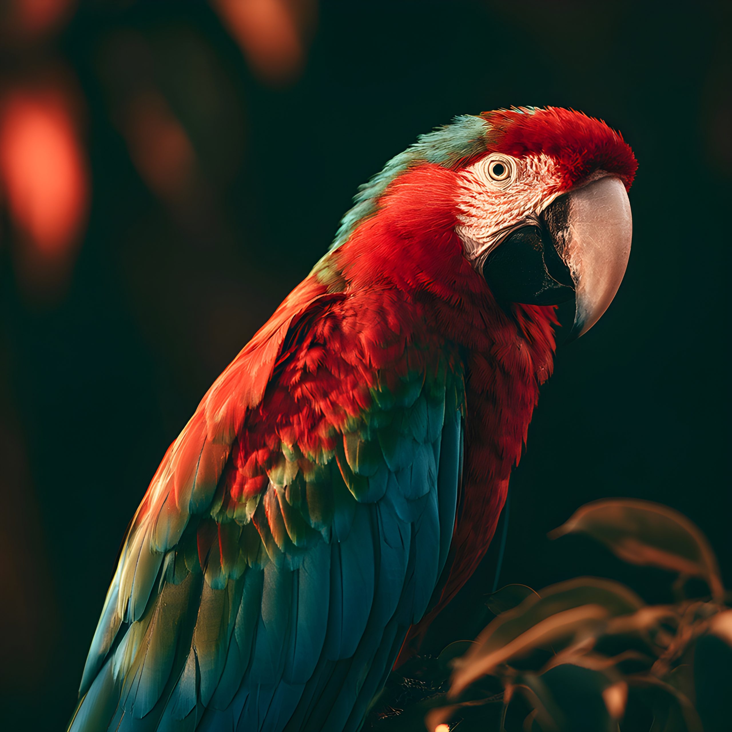 Vibrant Macaw Parrot